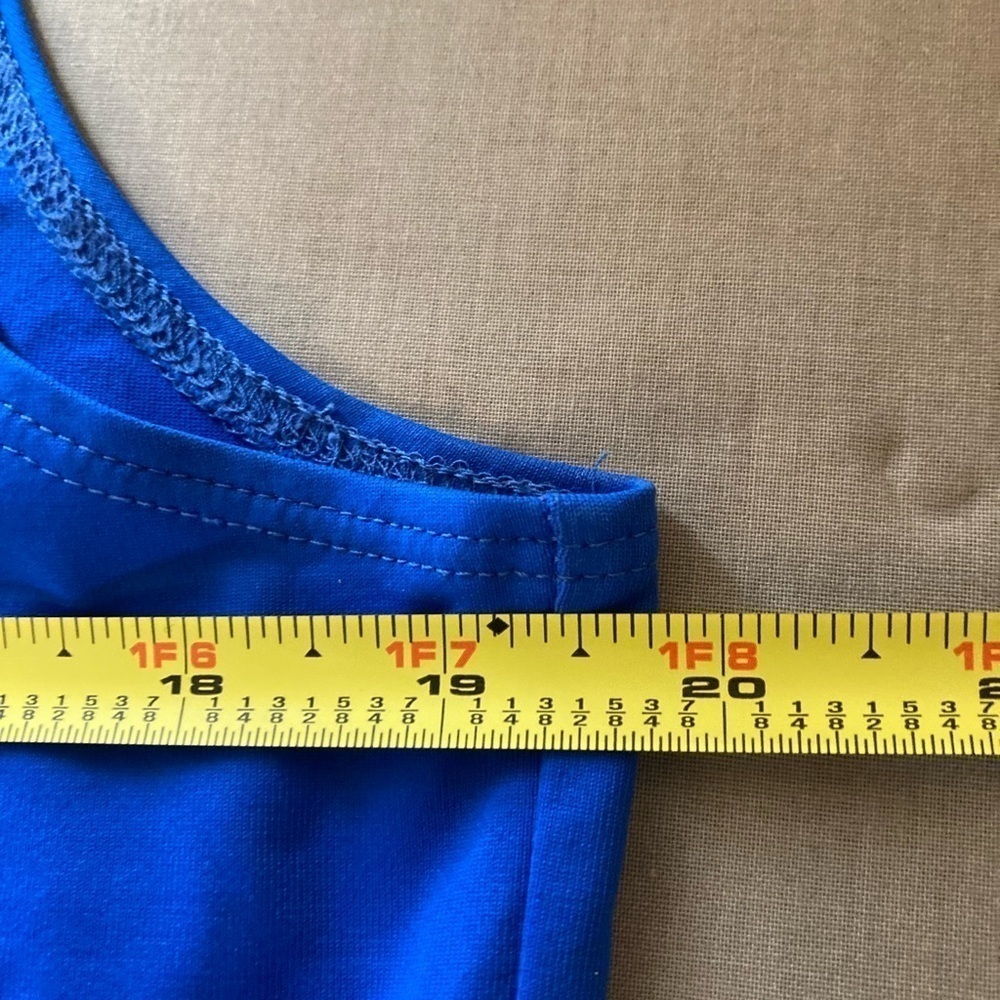 Chico's Women's Size 2 Large Basic Blue Solid Nyl… - image 4